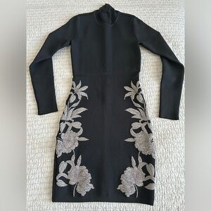 Black Cocktail Midi Dress